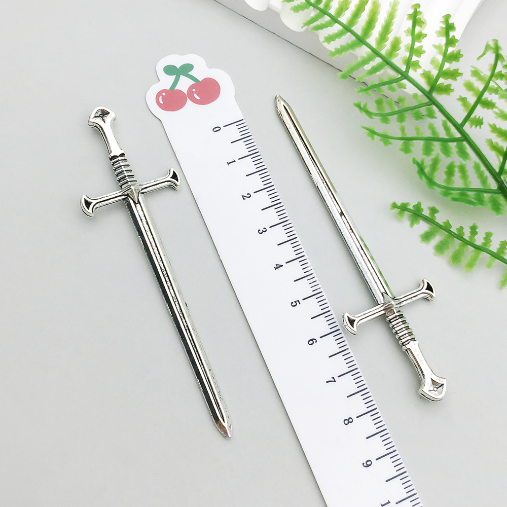 1 ancient silver sword 25*88mm