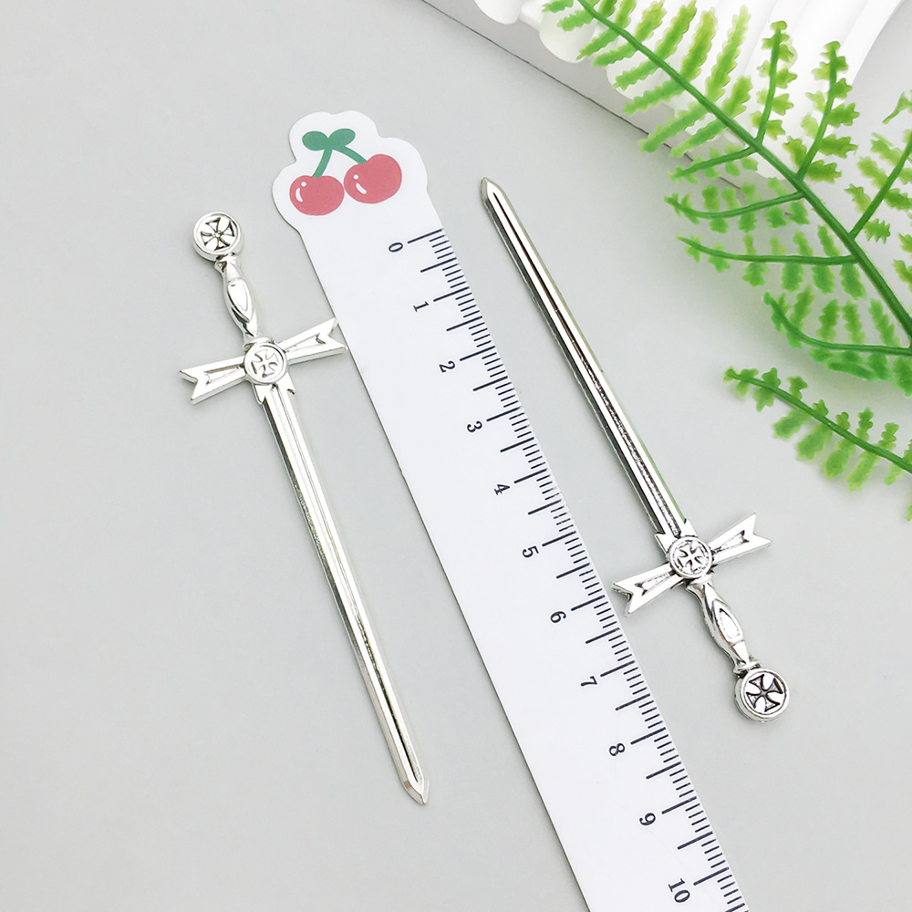 1 ancient silver sword 24*90mm