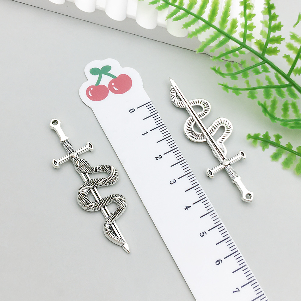 1 ancient silver sword 54*17mm-