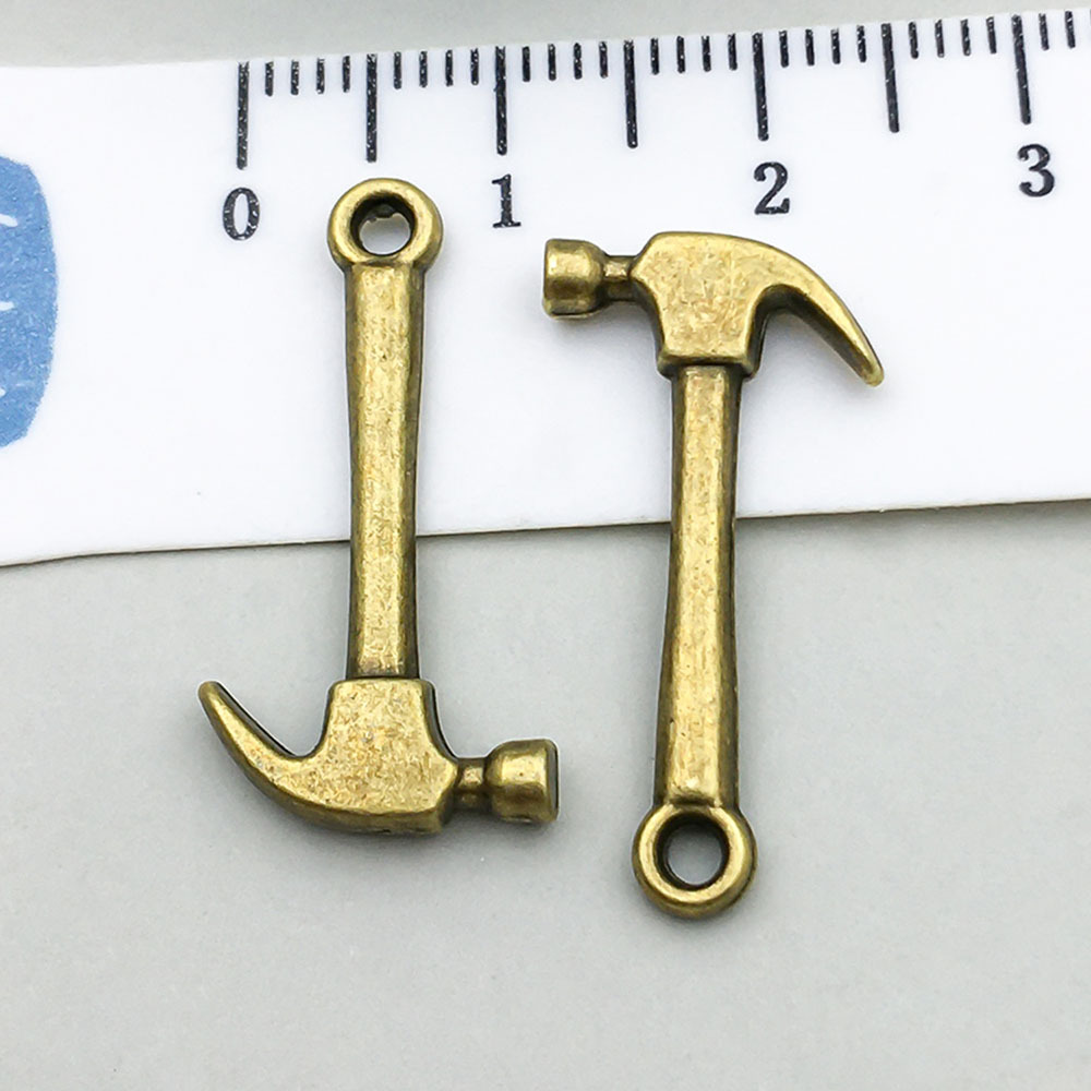 1 ancient green hammer 13*25mm-