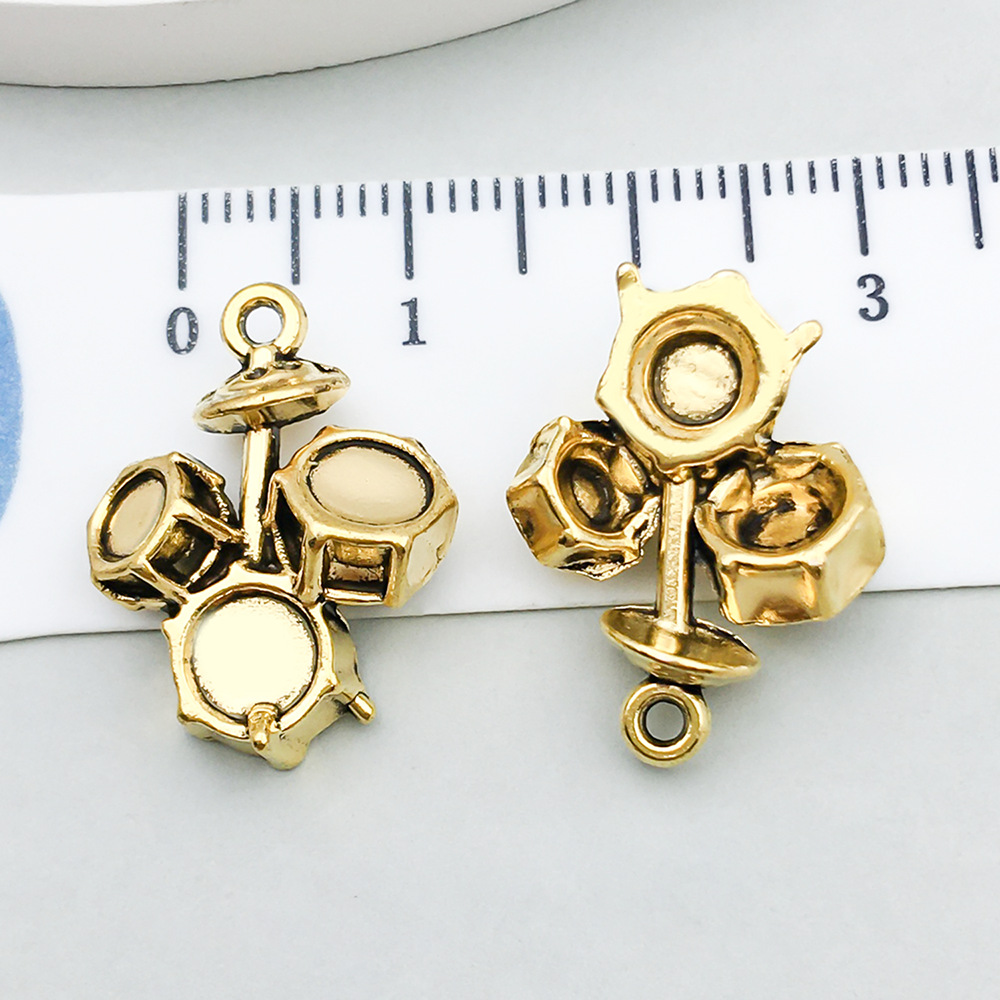 1 ancient gold drum set 20*16mm