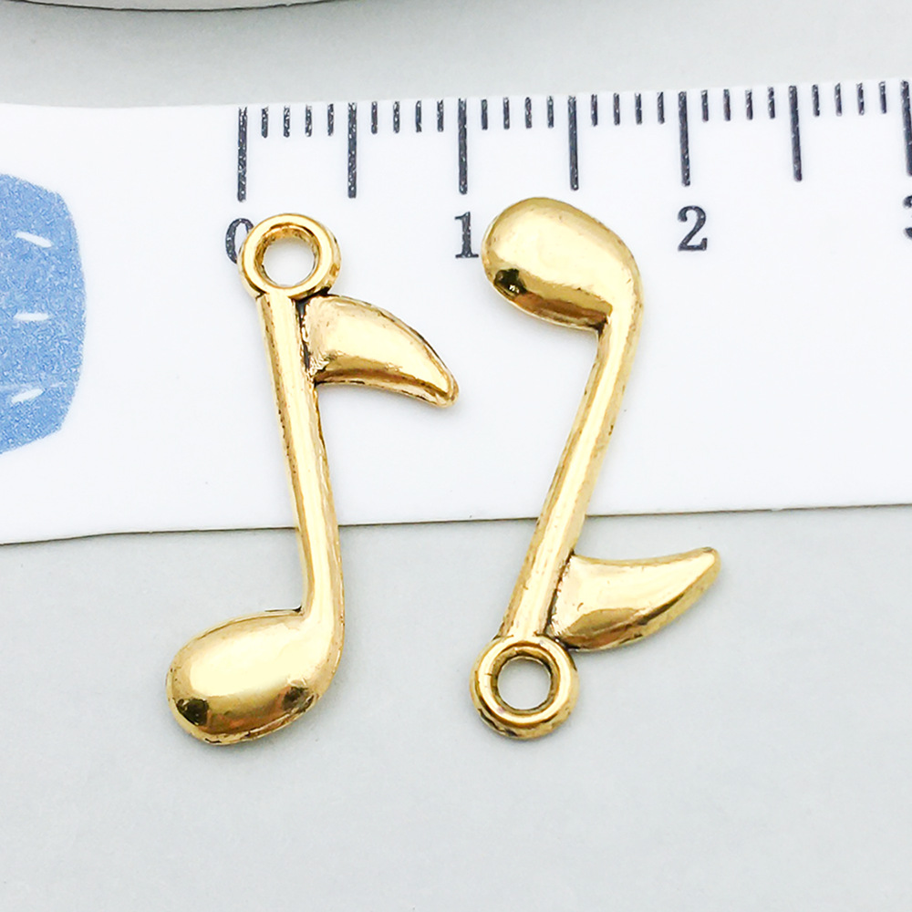 1 ancient gold music symbol 8*24mm