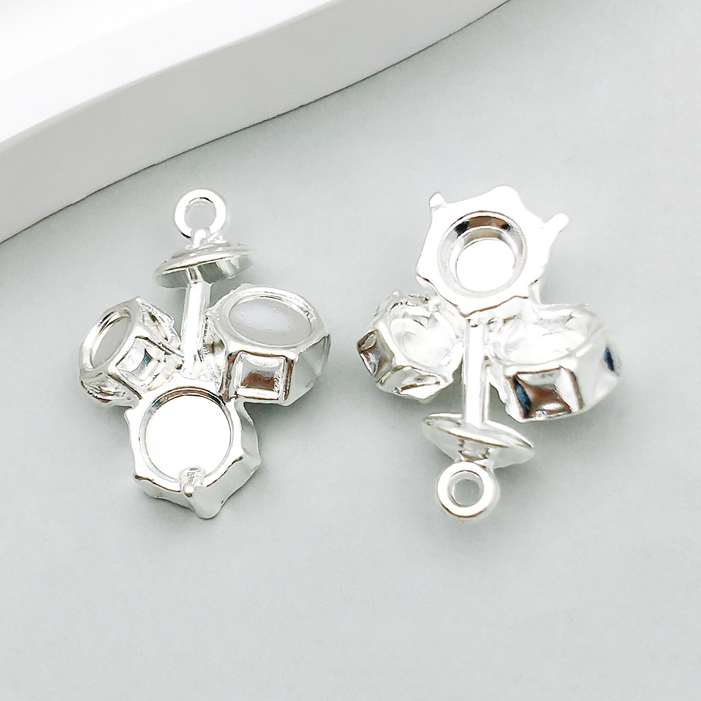 1 bright silver drum 20*16mm