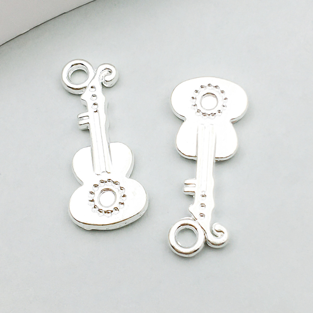 1 bright silver guitar 9*21mm-