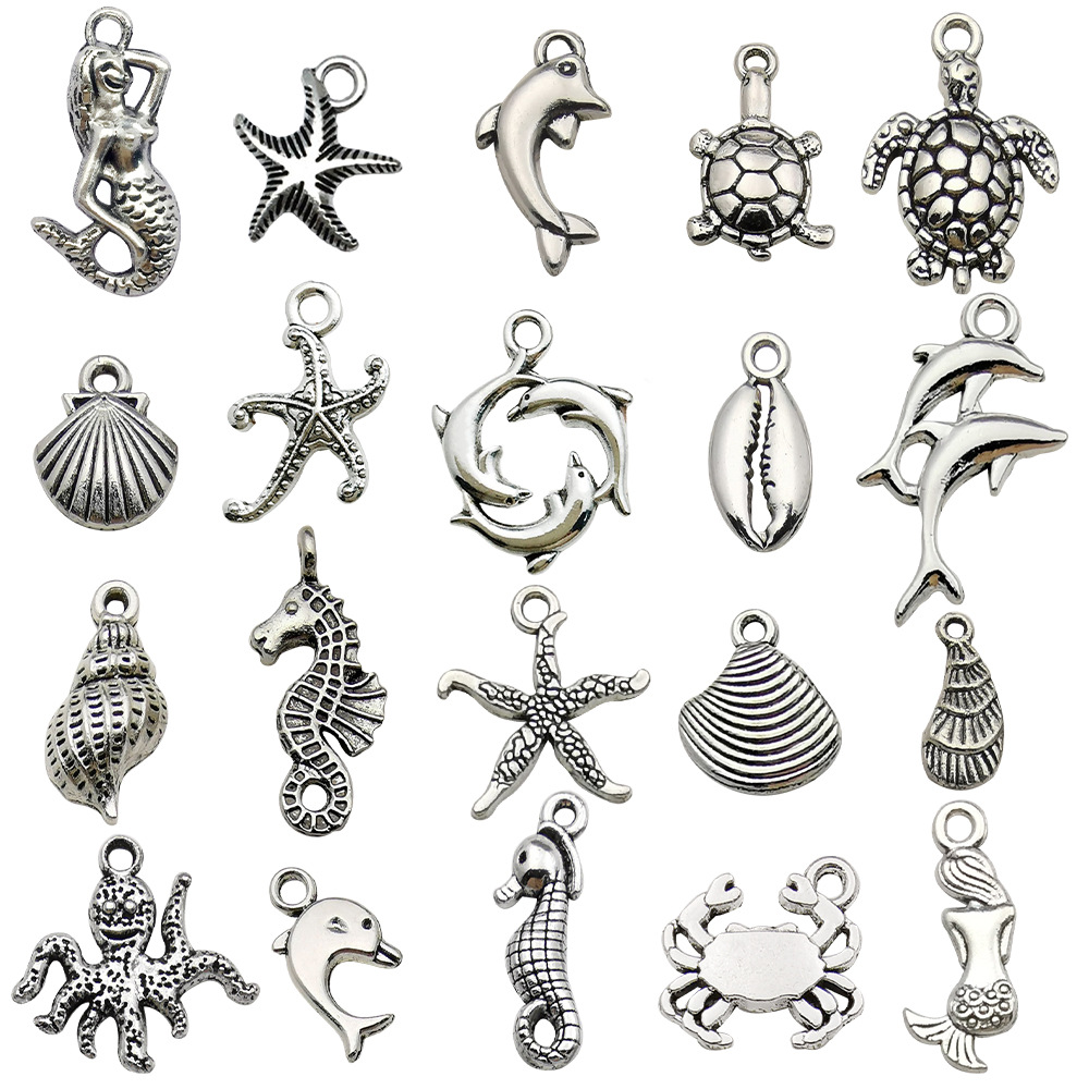 Mix 20pcs ancient silver ocean series-20g-sn881