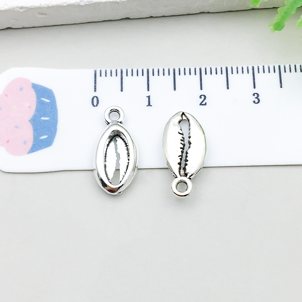 1 ancient silver shell 8*18mm-1g-11296