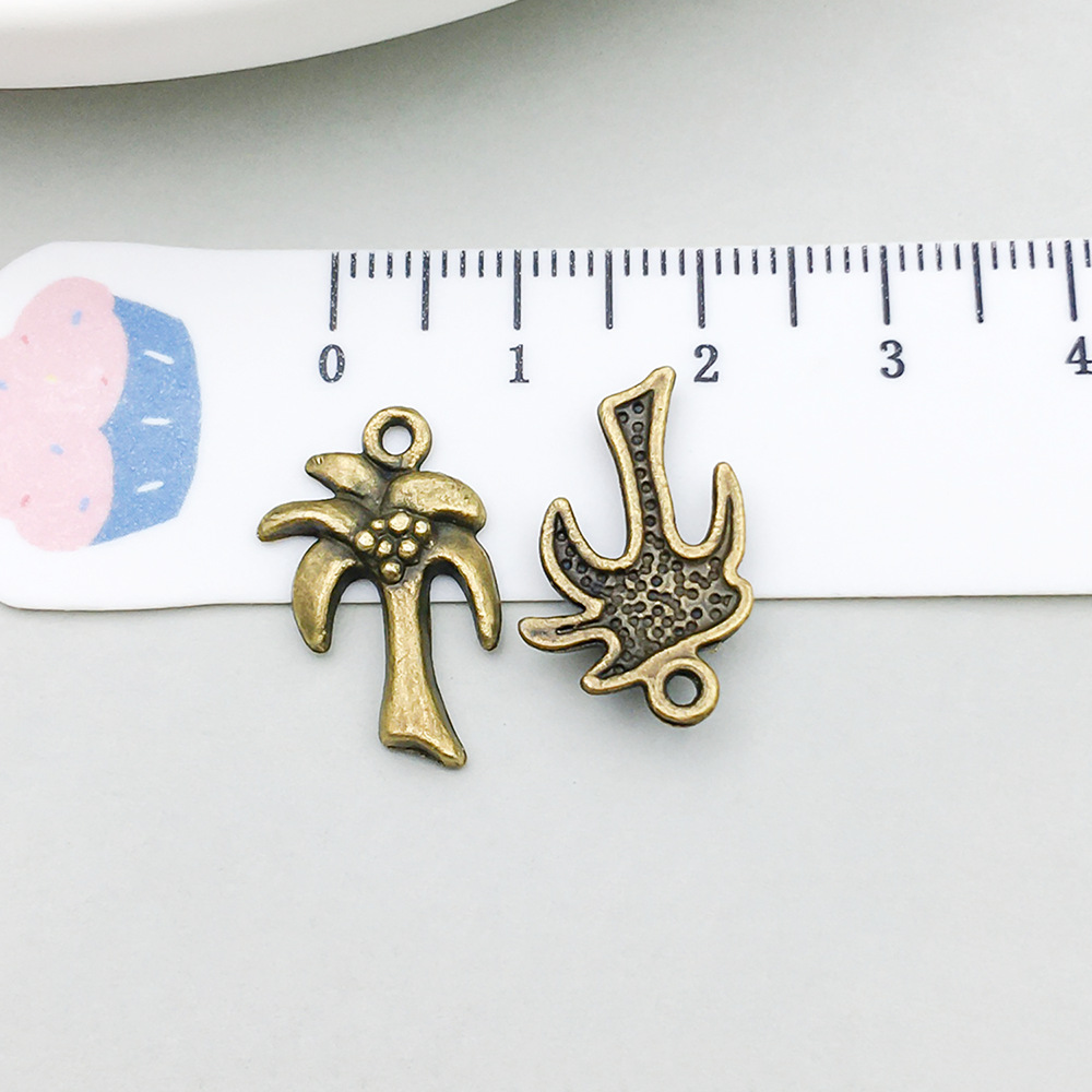 1 ancient green coconut tree 12*20mm-