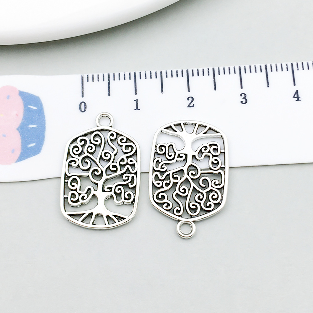 1 ancient silver tree of life 15*22mm-