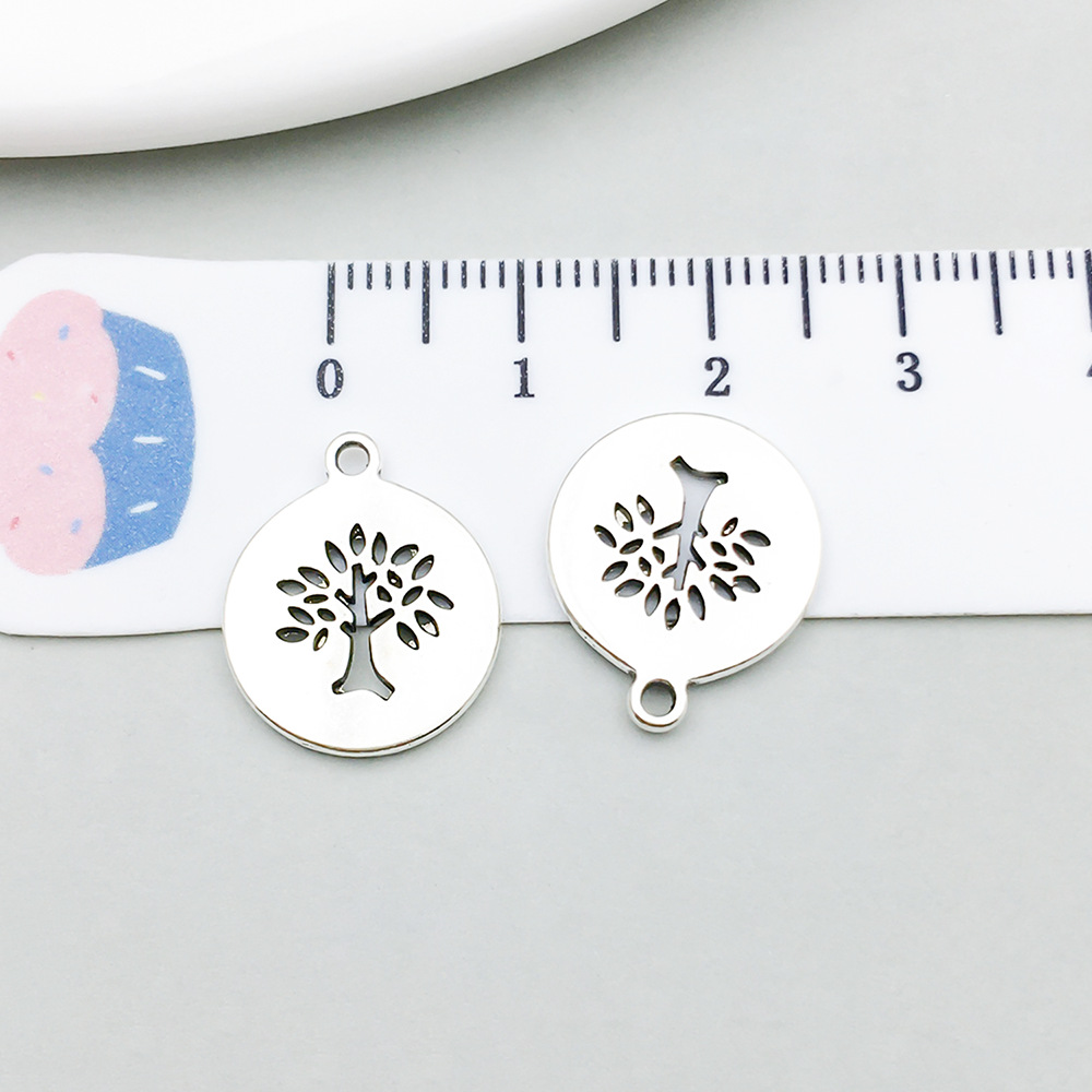 1 ancient silver tree of life 15*18mm-