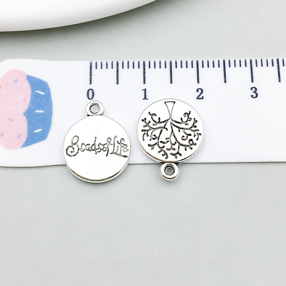 1 ancient silver tree of life 13*16mm-