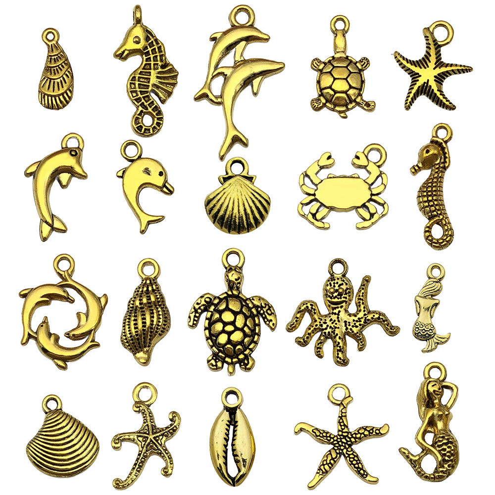 Mix 20 ancient gold ocean series