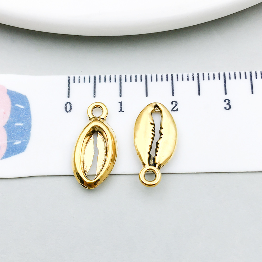 1 ancient gold conch shell 17*8mm-11098