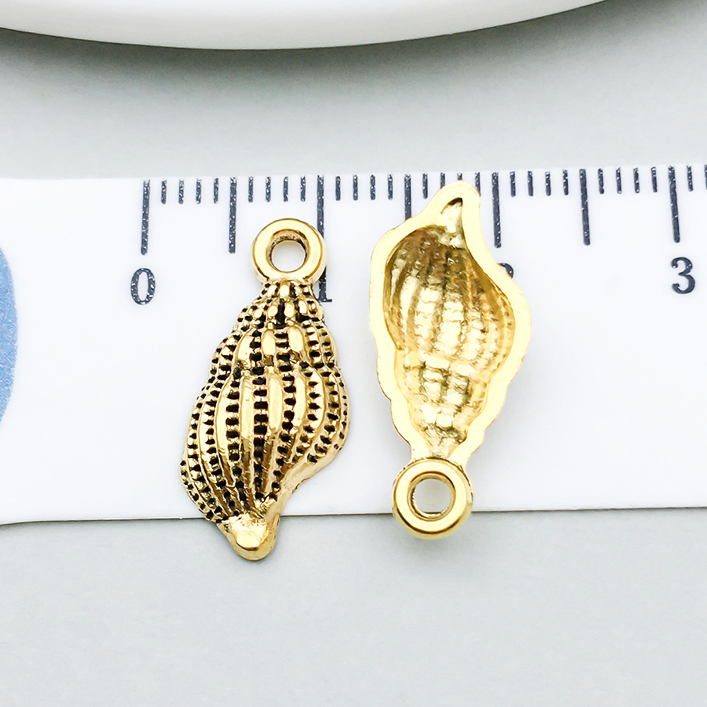 1 ancient gold conch 19*9mm--20733