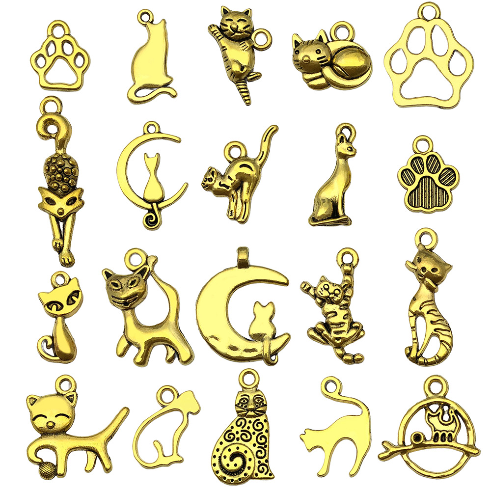 Mix 20pcs ancient golden cats series-21g-sn840