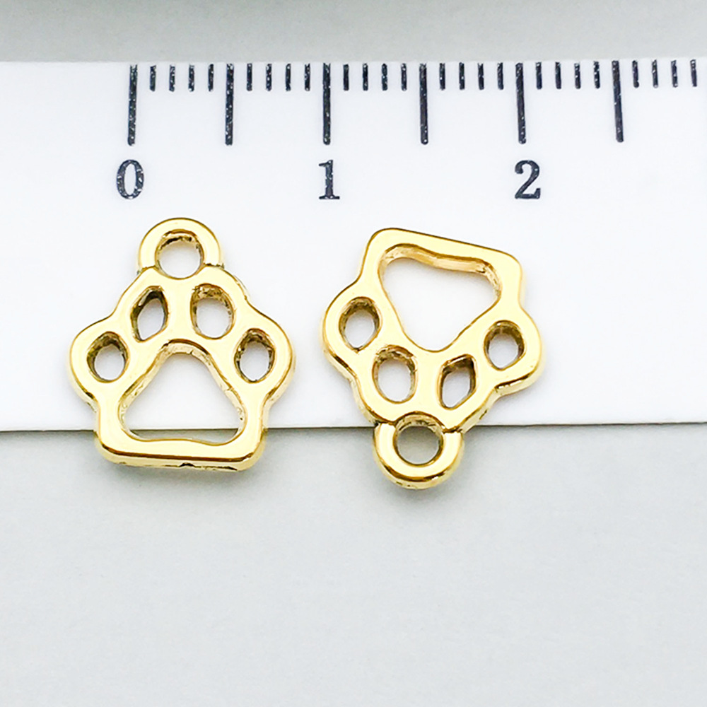 1 ancient gold cat claw 13*11mm-0.6g-20592