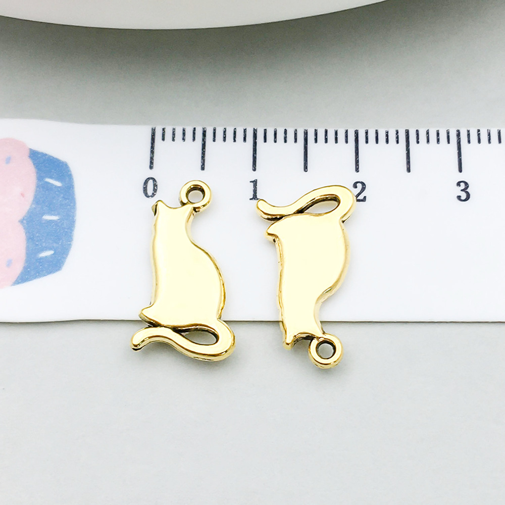 1 ancient gold cat 17*9mm-1g-20600