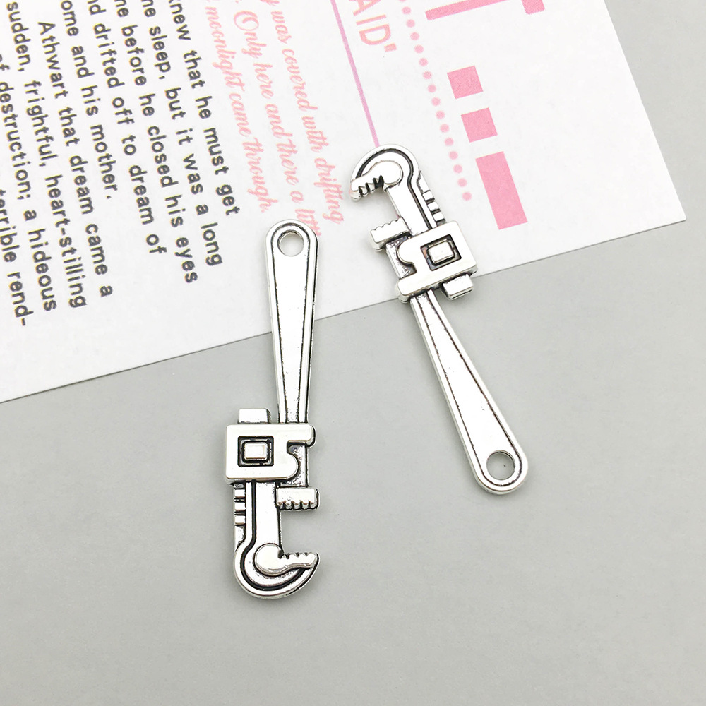 1 ancient silver tool wrench 8*32mm-1g-18407