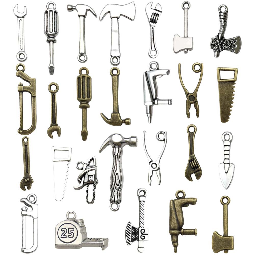 Mix 26pcs ancient silver tools series-34.5g-SN82