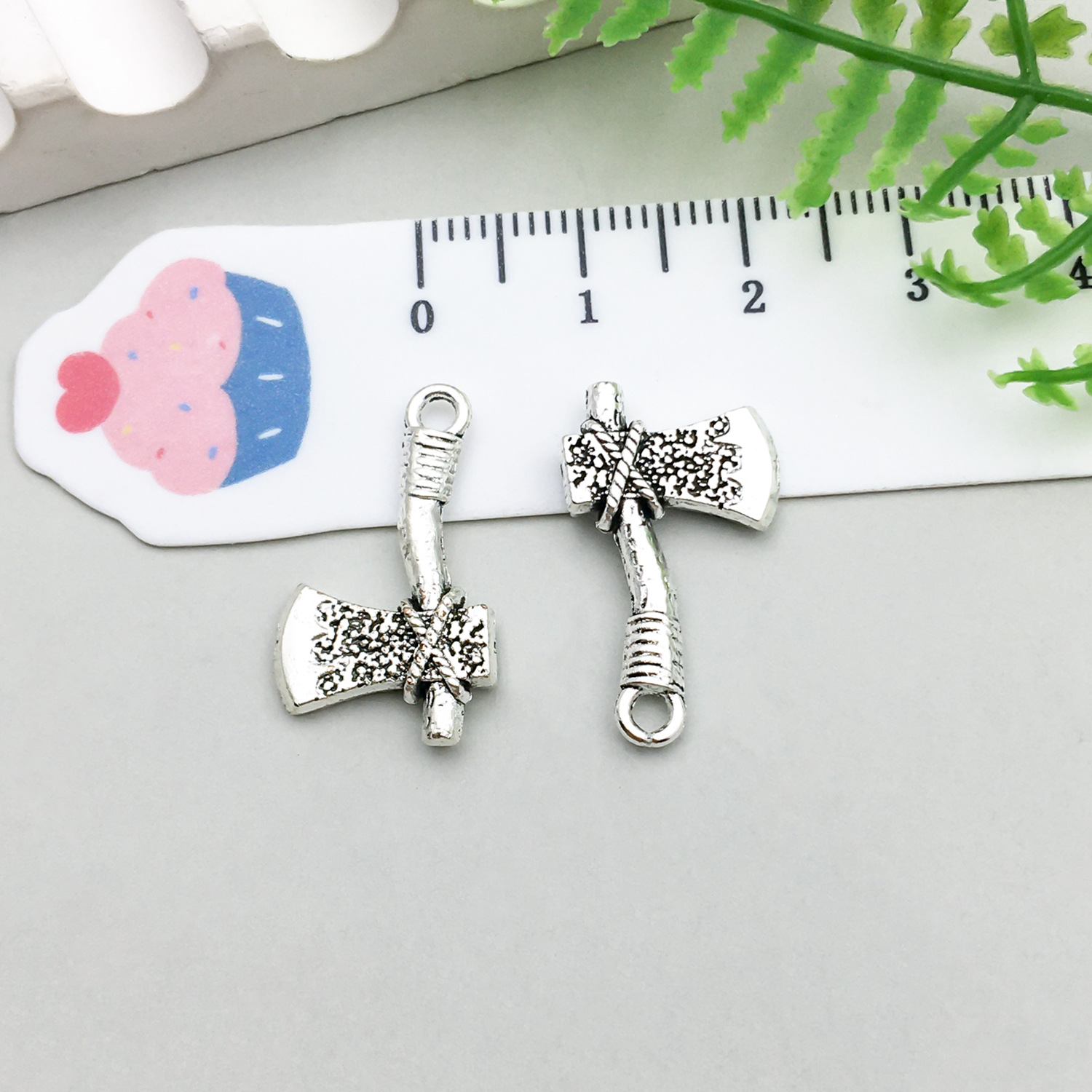 1 ancient silver tool ax 22*13mm-1.3g-15835