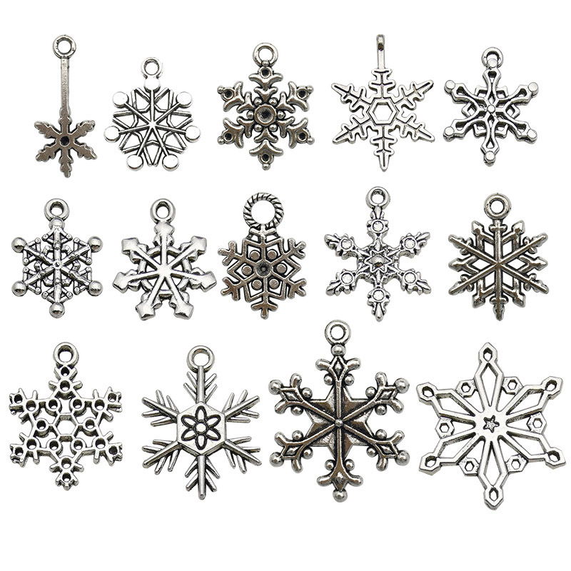 Mix 14pcs snowflakes-SN273