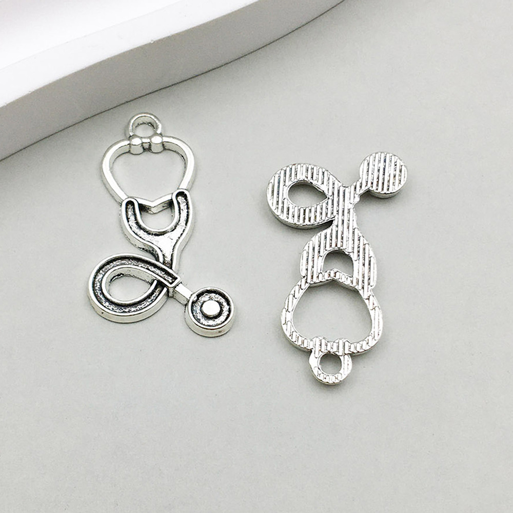 1 ancient silver medical earpiece 15*28mm-1.1g-10437