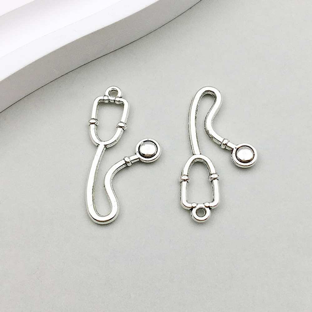 1 ancient silver medical earpiece 14*28mm-1.1g-10604