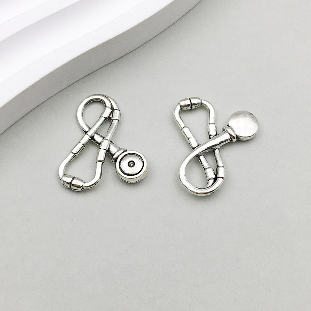 1 ancient silver medical earpiece 18*23mm-1.6g-10607