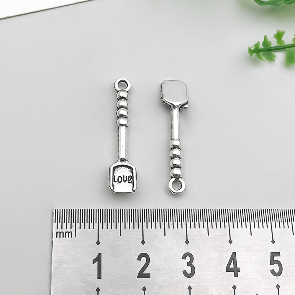 1 ancient silver tableware shovel 6*35mm-1g-8833