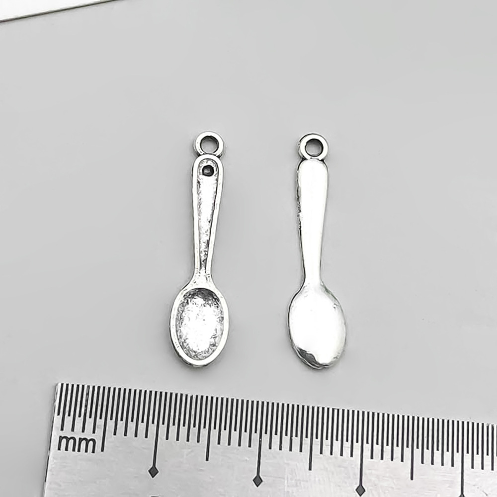 1 ancient silver tableware spoon 6*25mm-0.4g-11253