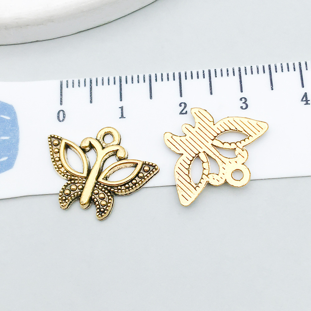 1 ancient gold butterfly 15*19mm-0.8g-10215