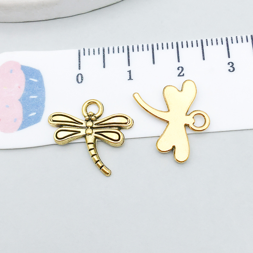 1 ancient gold dragonfly 17*15mm-0.7g-20168