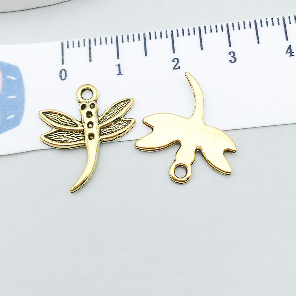1 ancient gold dragonfly 17*19mm-1g-20170