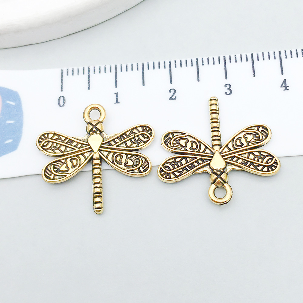 1 ancient gold dragonfly 21*19mm-1.2g-20175