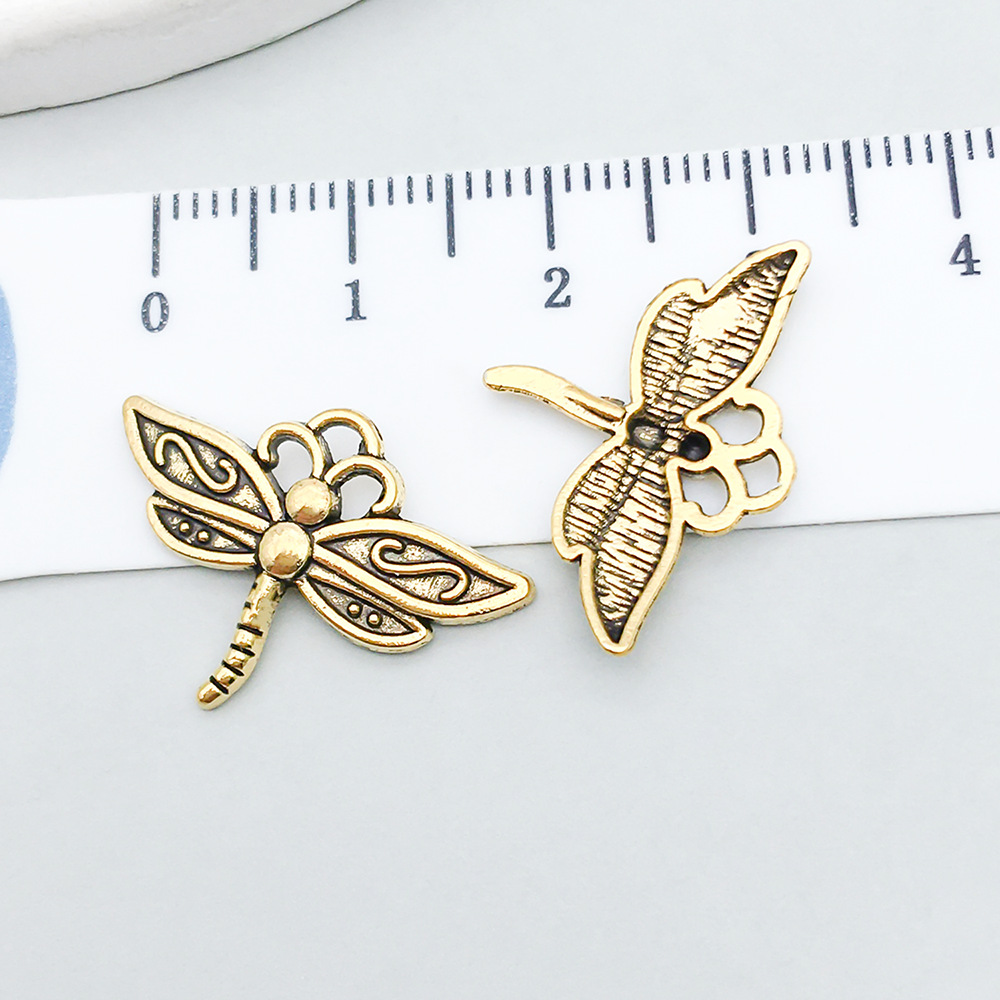 1 ancient gold dragonfly 22*16mm-0.9g-20176