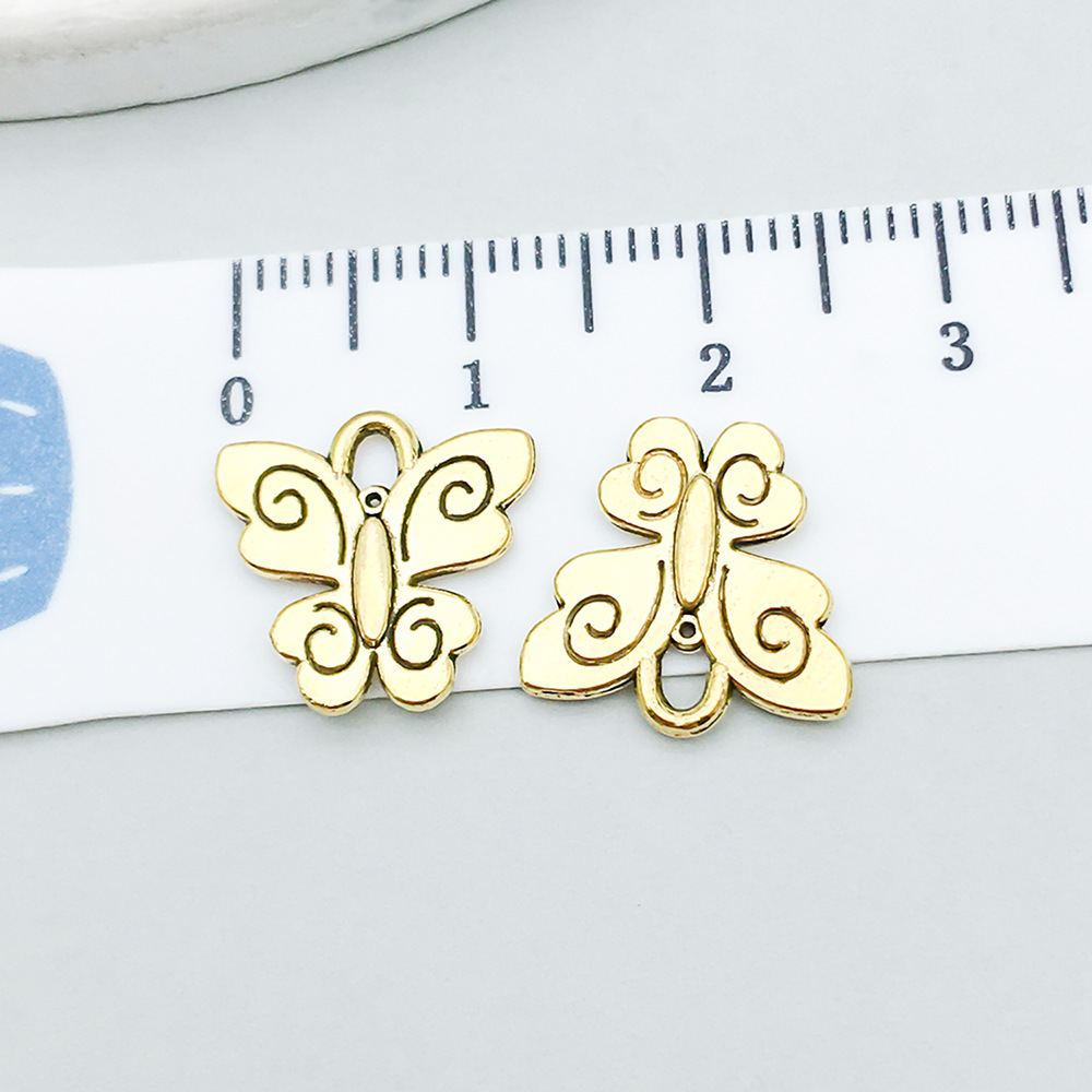1 ancient gold butterfly 13*13mm-0.7g-20180
