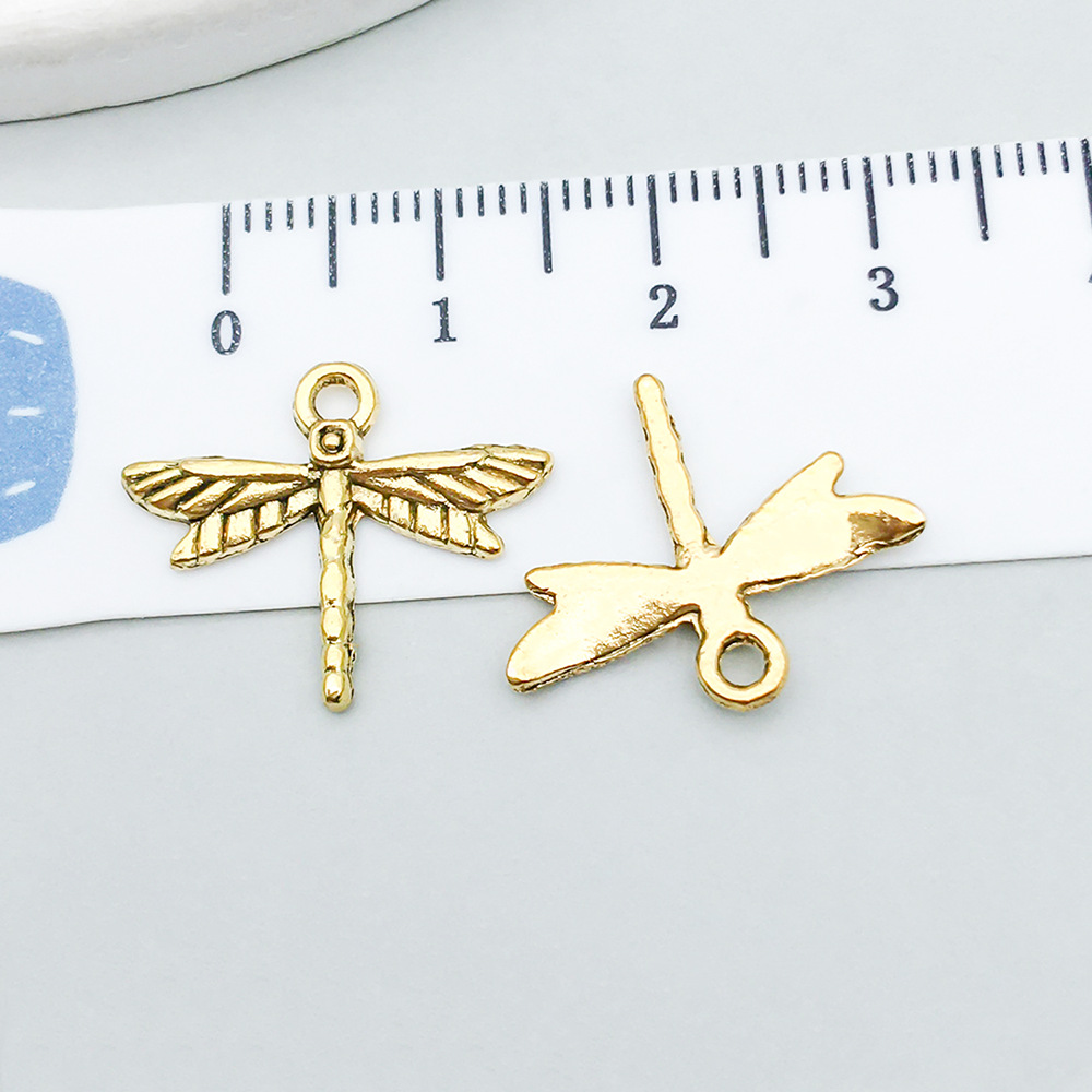 1 ancient gold dragonfly 20*16mm-0.7g-20181