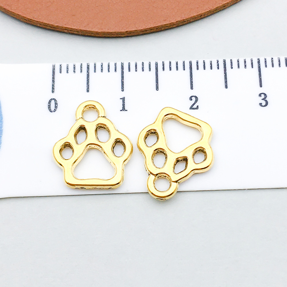 1 ancient gold dog paw 13*11mm-0.6g-20592