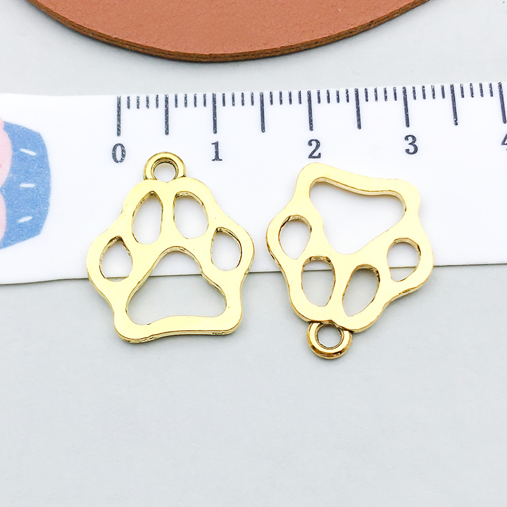 1 ancient gold dog paw 20*17mm-1.2g-20602