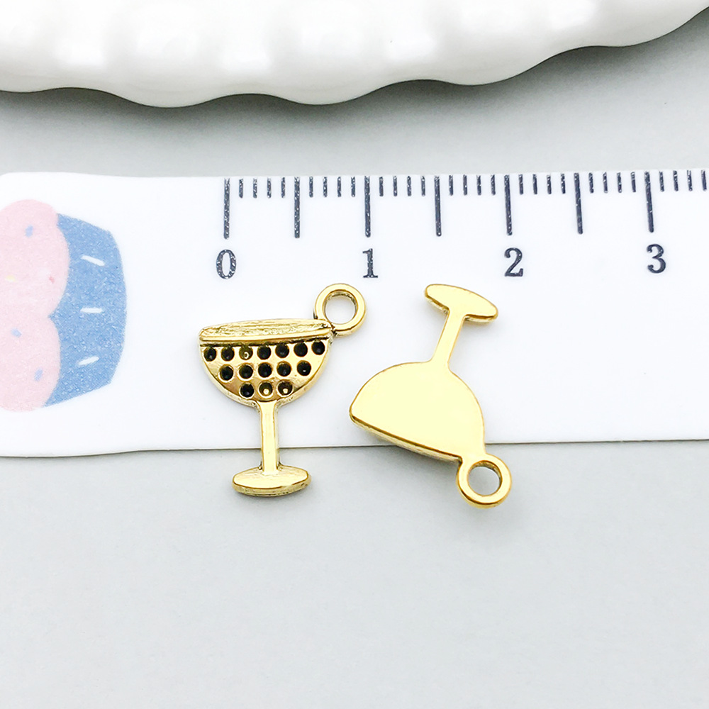 1 ancient gold red wine glass 12*15mm-0.7g-20747