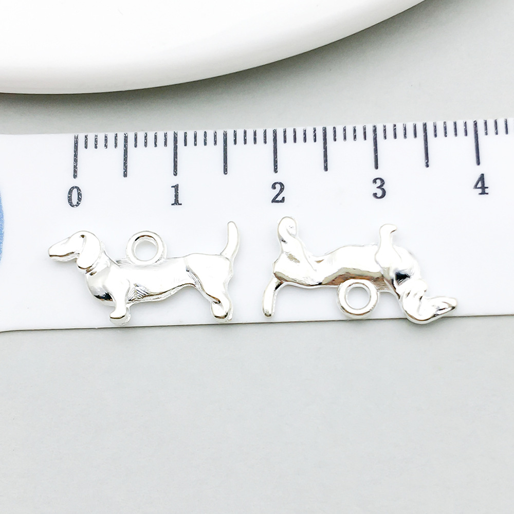 1 bright silver long dog 10*18mm-0.8g-20538