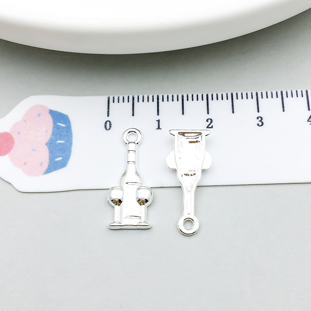 1 bright silver wine glass 9*21mm-0.7g-20789