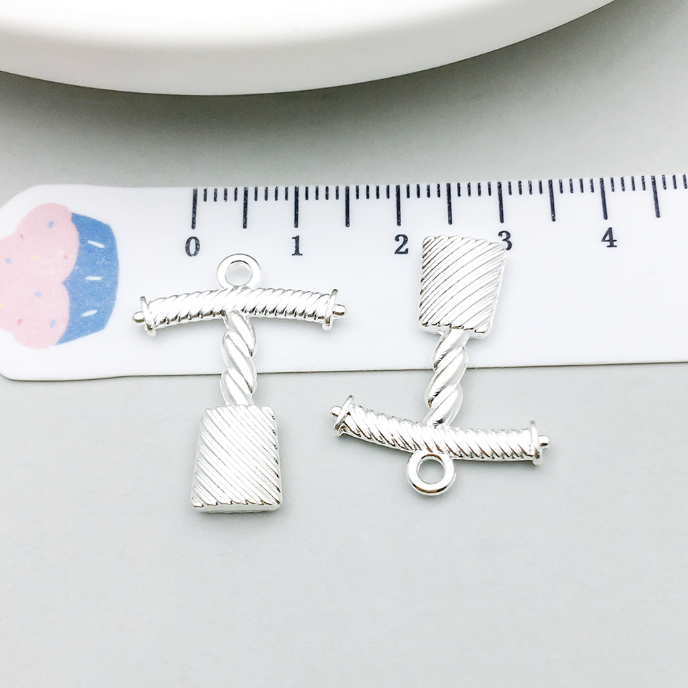 1 bright silver bottle opener 20*25mm-1.7g-20799