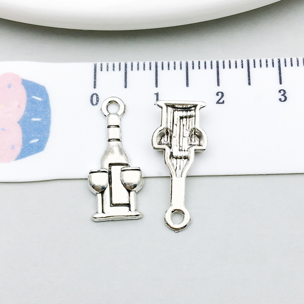 1 ancient silver wine glass 9*21mm-0.7g-10566