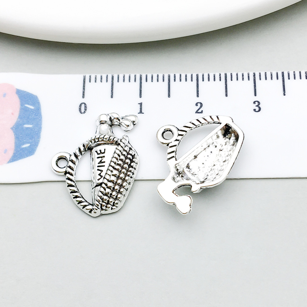 1 ancient silver red wine basket 19*14mm-1.1g-12142