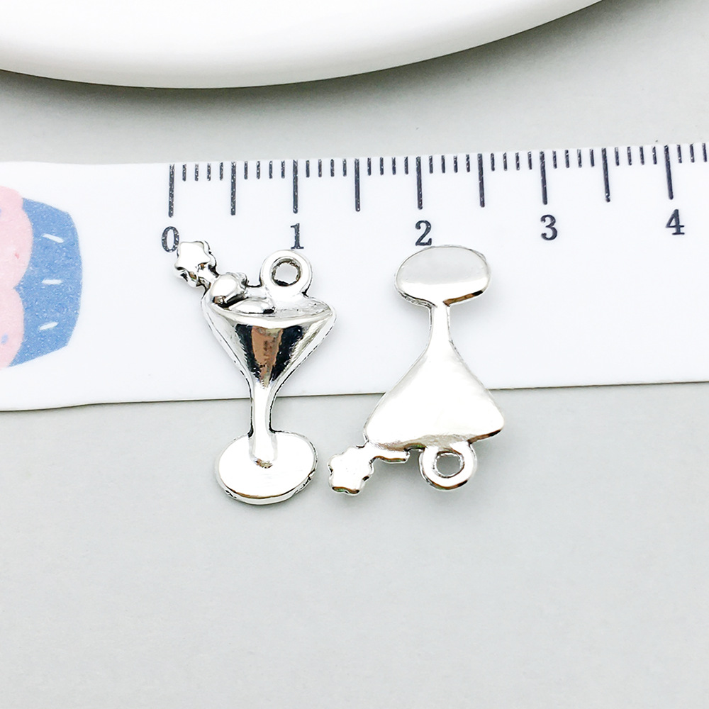 1 ancient silver wine glass 13*20mm-1.2g-12145