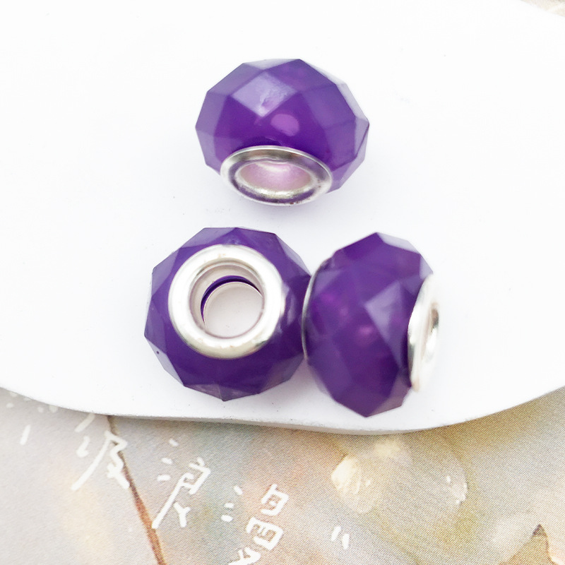 1 13139-purple cut color beads 9*13 hole 5mm