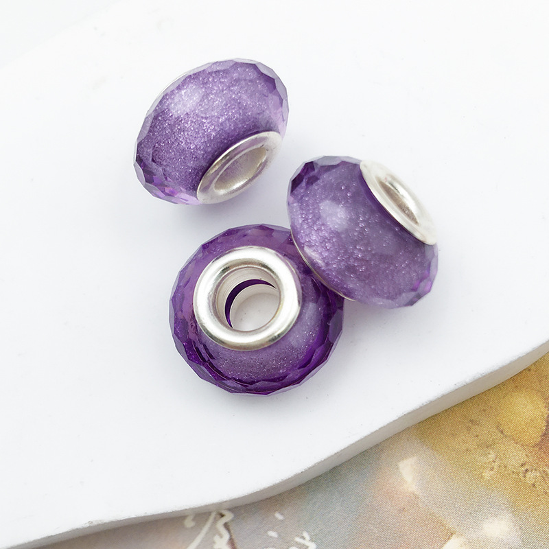 1 13151-purple cut sand beads 8*14 holes 5mm