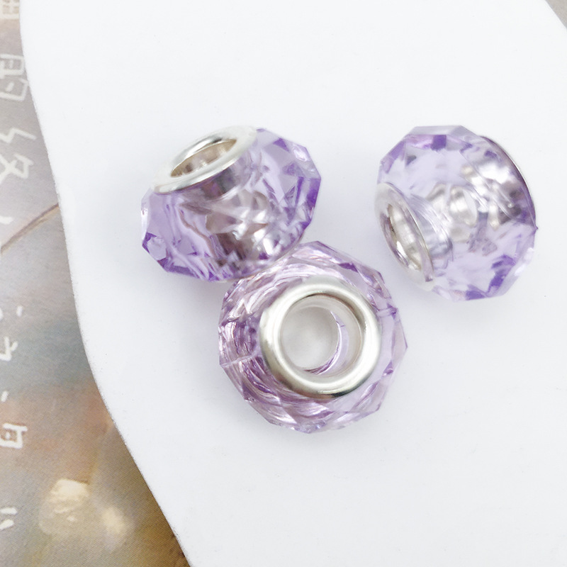 1 13252-purple cut beads 8*13 hole 5mm