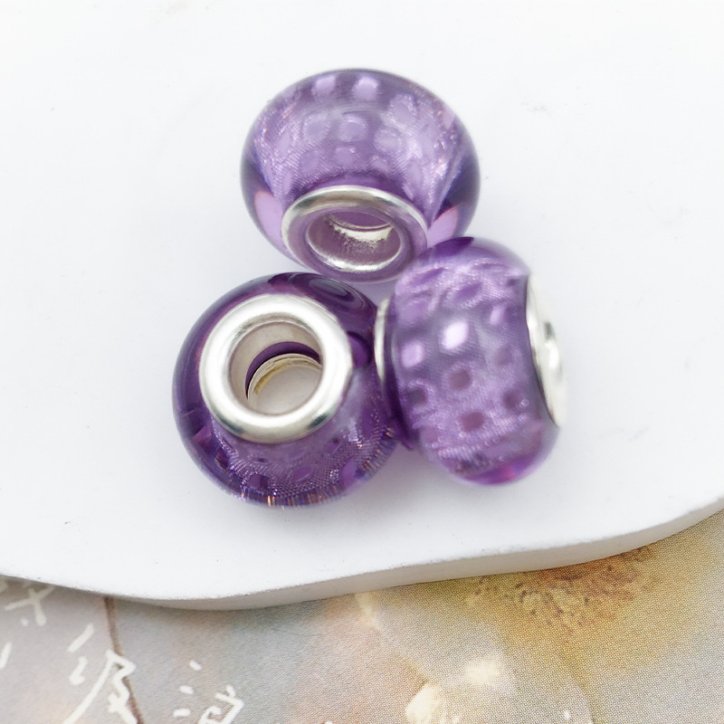 1 16498-purple sequins beads 9*14 holes 5mm