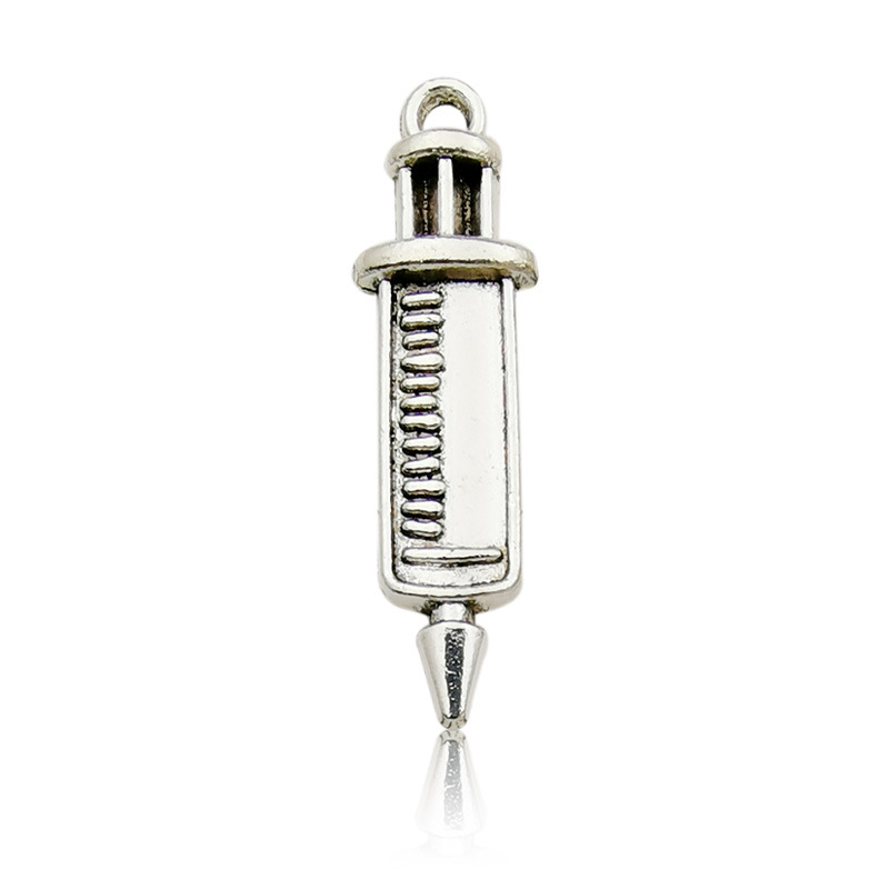 1 ancient silver syringe 8 × 30mm-10430/1.5g